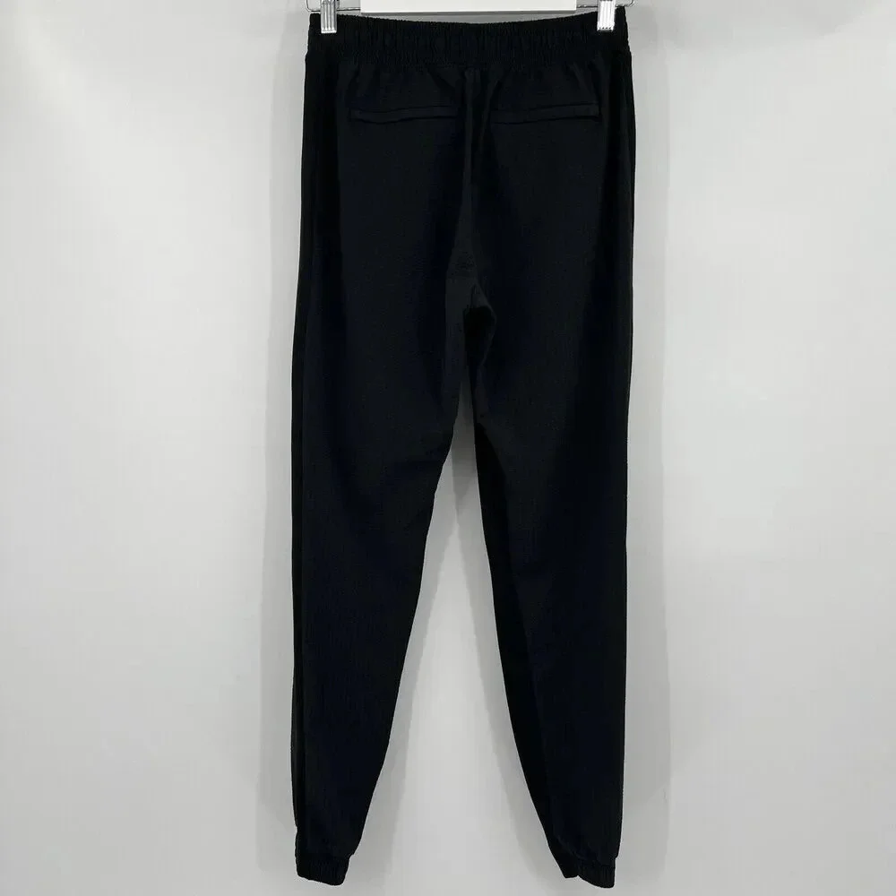 Athleta Black Textured Brooklyn Jogger Stretch Tapered Leg 566689 Women’s Size 0 - Picture 5 of 10